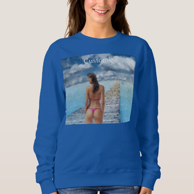 Bikini Girl Thunder_Cove  Sweatshirt (Front)