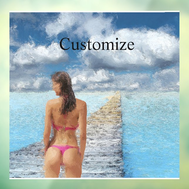 Bikini Girl Thunder_Cove  Window Cling (Sheet 3)