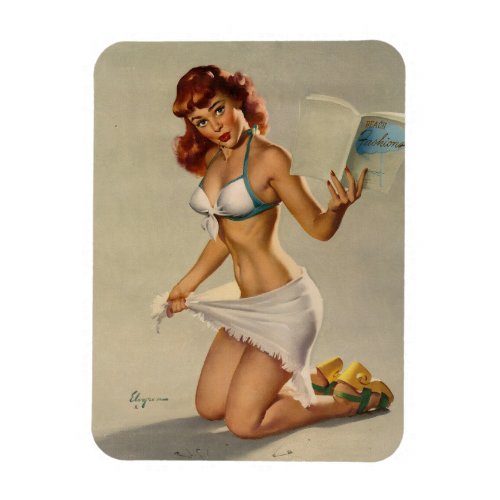 Bikini Girl Vintage Pin Up Girl Magnet