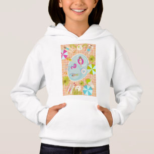 Bikini girls and guys playing swimming pool game hoodie