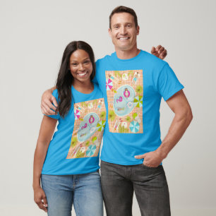 Bikini girls and guys playing swimming pool game T-Shirt