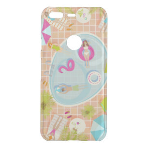Bikini girls and guys playing swimming pool game uncommon google pixel case