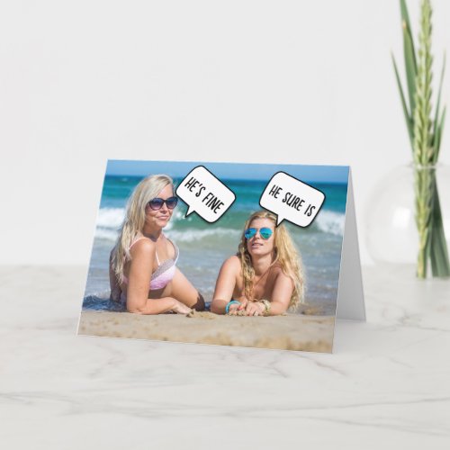 BIKINI GIRLS COMPLIMENTARY FUN CARD FOR HIM