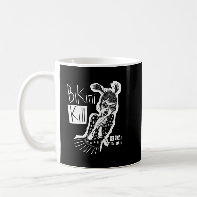 bikini kill band punk45.png coffee mug (Left)