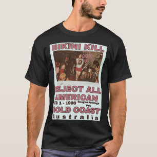 Bikini Kill Reject All American Gold Coast Poster T-Shirt