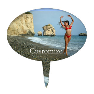 Bikini Model Dancing Thunder_Cove Cake Topper