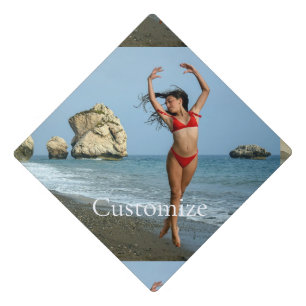Bikini Model Dancing Thunder_Cove Graduation Cap Topper