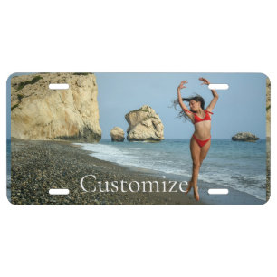 Bikini Model Dancing Thunder_Cove License Plate