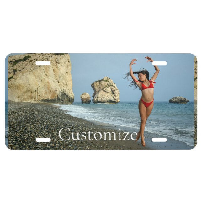 Bikini Model Dancing Thunder_Cove License Plate (Front)