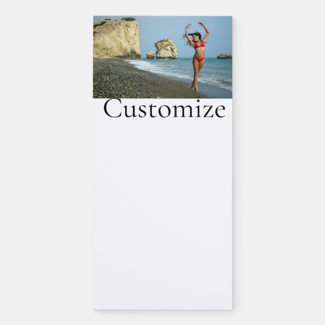 Bikini Model Dancing Thunder_Cove Magnetic Notepad (Front)