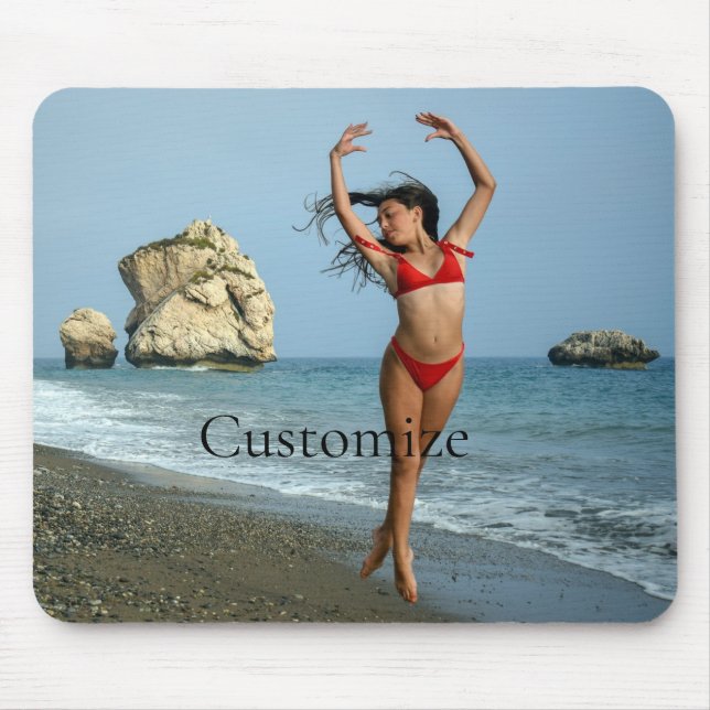 Bikini Model Dancing Thunder_Cove Mouse Pad (Front)