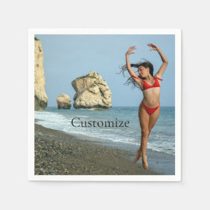 Bikini Model Dancing Thunder_Cove Napkins