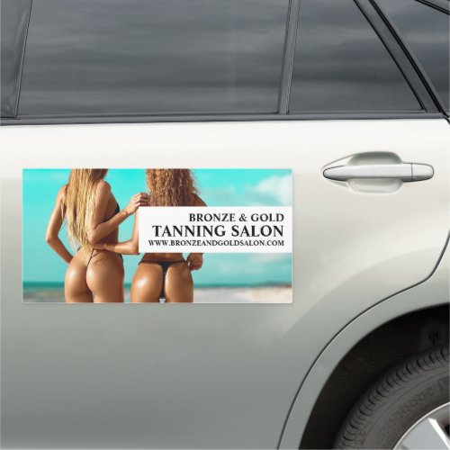 Bikini Models Tanning Salon Car Magnet