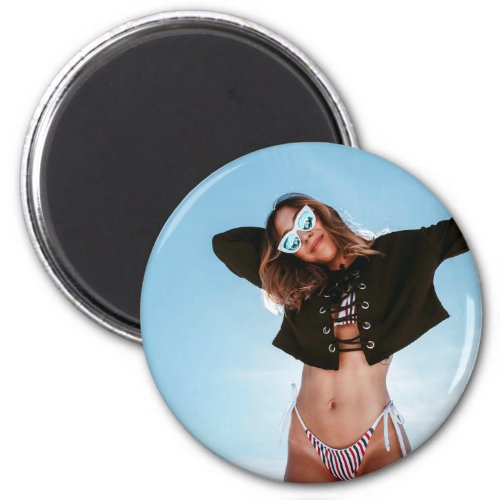 Bikini Pin Up Girl Photo Magnet 