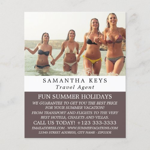 Bikini Vacation Travel Agent Advert  Flyer
