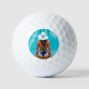 Bikini Woman At The Pool - HQ Golf Balls
