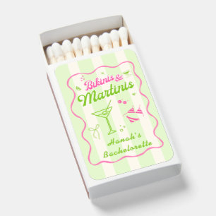 Bikinis and Martinis Bach Party Matchboxes