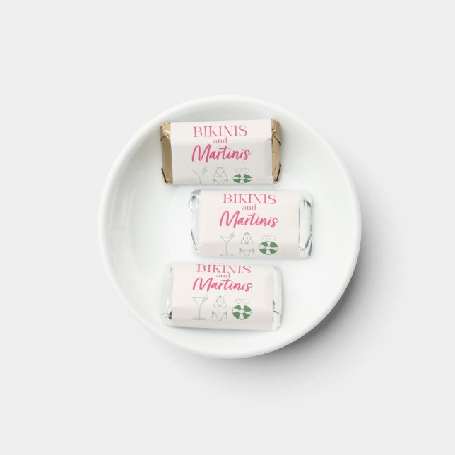 Bikinis and Martinis Bridal Shower Favor Beach (Plate)