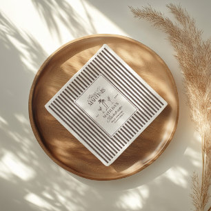 Bikinis and martinis Elegant vintage bachelorette Napkins