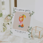 Bikinis & Bellinis Peach Bridal Shower Cards Gifts Pedestal Sign<br><div class="desc">Add a stylish summer touch to your bridal shower with this elegant Cards & Gifts sign featuring a watercolor Bellini cocktail, peachy blush tones, and delicate greenery accents. Perfect for a Bikinis and Bellinis themed celebration, this sign helps guide guests while complementing your event décor. Fully customizable with your event...</div>
