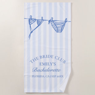 Bikinis Coastal Bachelorette Weekend Beach Towel