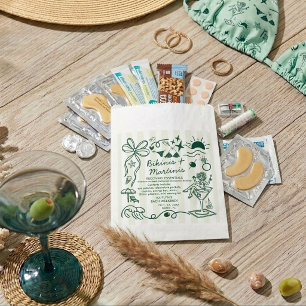 Bikinis & Martinis Bachelorette Party Recovery Kit Favor Bag