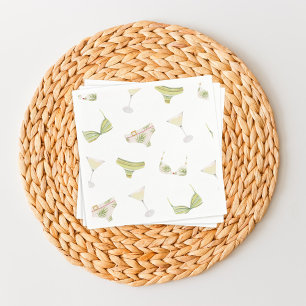 Bikinis & Martinis Bridal Shower Bachelorette Napkins