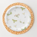 Bikinis & Martinis Bridal Shower Bachelorette Paper Plates<br><div class="desc">This fun design features bikinis and martinis and a green theme.</div>