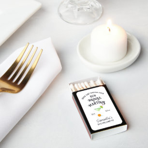 Bikinis & Martinis Tropical Pool Hen Bachelorette Matchboxes