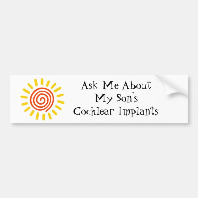 Bilateral Son's Bumper sticker (Front)