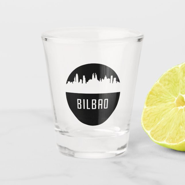 Bilbao | cities of Spain Shot Glass (Front)