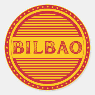 Bilbao City Pride Emblem – Spanish Identity Classic Round Sticker