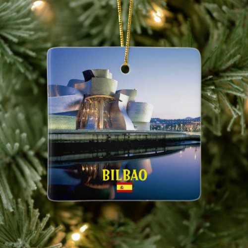 Bilbao Panoramic Christmas Ornament
