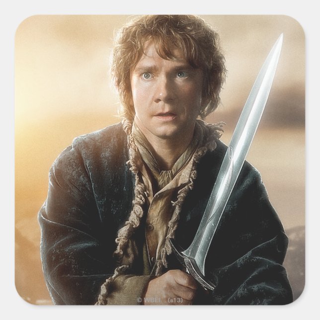 BILBO BAGGINS™ Character Poster 2 Square Sticker (Front)