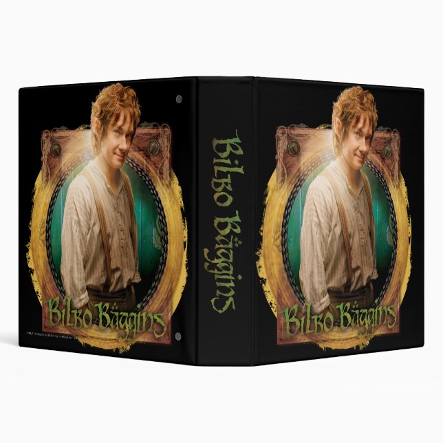 BILBO BAGGINS™ Character with Name 3 Ring Binder (Background)