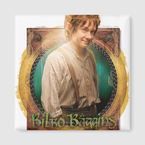 BILBO BAGGINS Character with Name Magnet