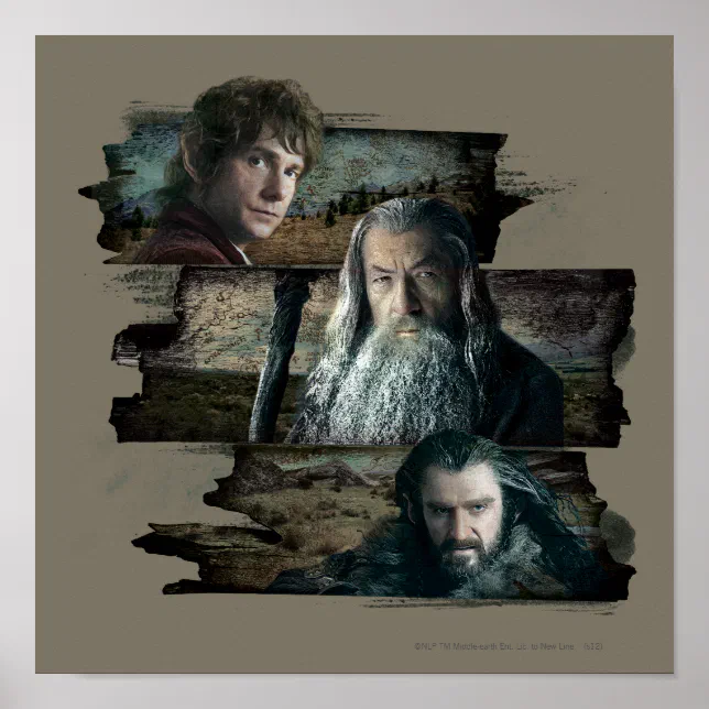 Bilbo Baggins Gandalf Thorin Oakenshield Poster Zazzle