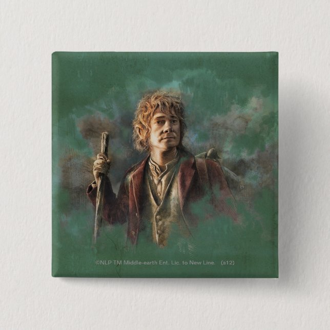 BILBO BAGGINS™ Illustration Button (Front)