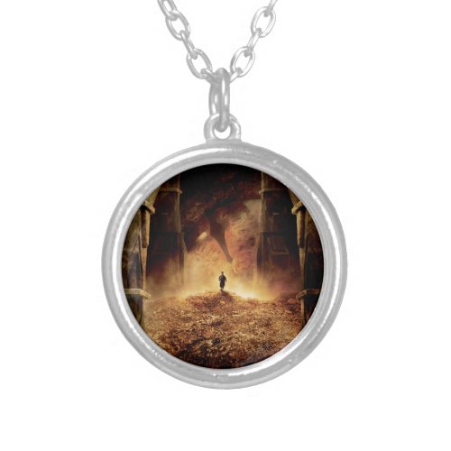 BILBO BAGGINS in the Eye of SMAUG Silver Plated Necklace