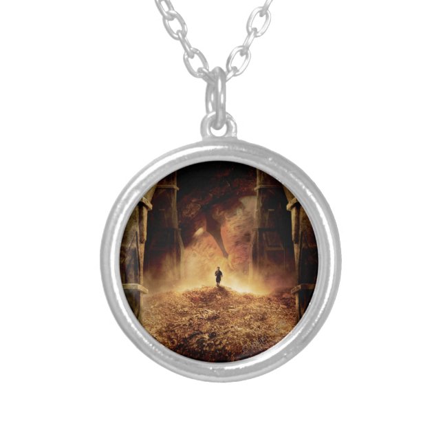 BILBO BAGGINS™ in the Eye of SMAUG™ Silver Plated Necklace (Front)