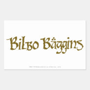 Bilbo Baggins™ Solid Rectangular Sticker at Zazzle