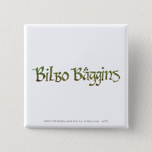BILBO BAGGINS Textured Button