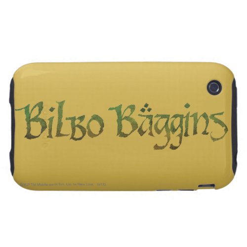 BILBO BAGGINS Textured iPhone 3 Tough Case