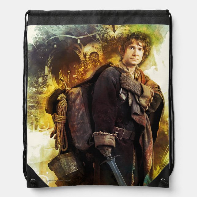 BILBO BAGGINS™ & The Company of Dwarves Graphic Drawstring Bag (Front)