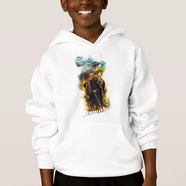 BILBO BAGGINS™ & The Company of Dwarves Graphic Hoodie (Front)