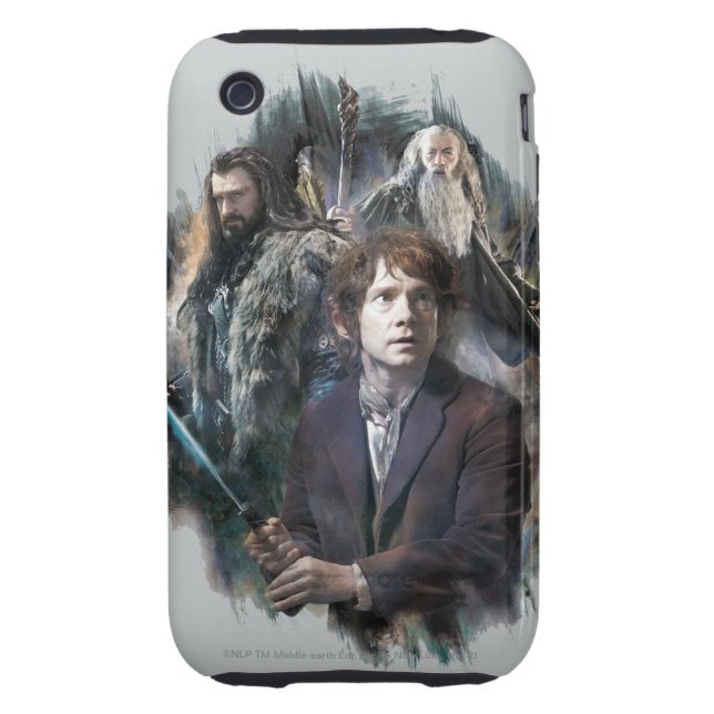 BILBO BAGGINS™, THORIN OAKENSHIELD™, & Gandalf iPhone 3 Tough Cover (Back)