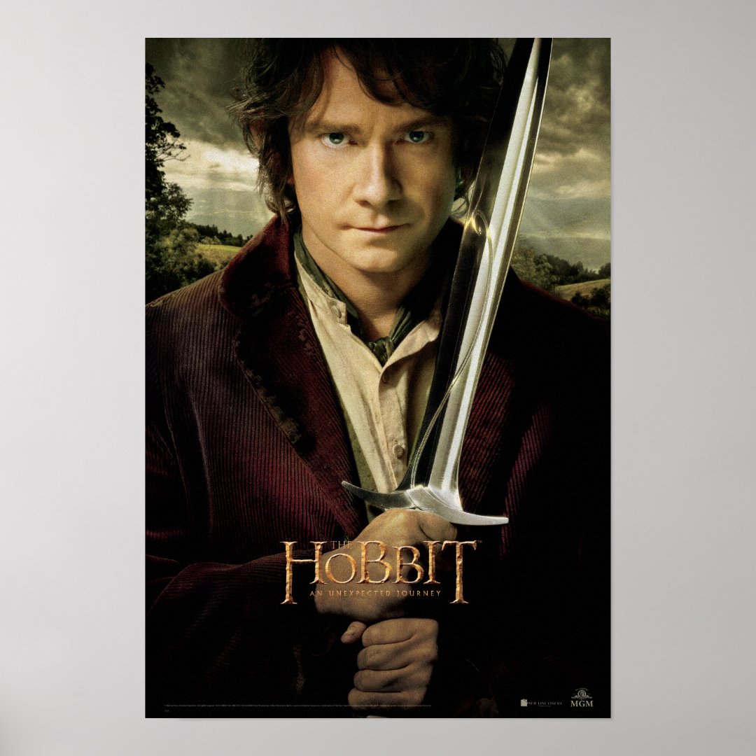 BILBO BAGGINS™ with Sword Poster | Zazzle