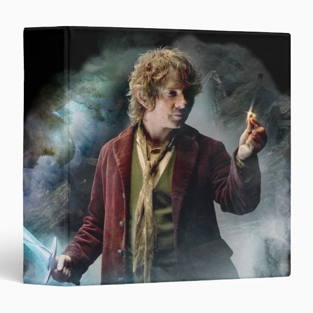 BILBO BAGGINS™ With The Ring 3 Ring Binder (Front/Spine)
