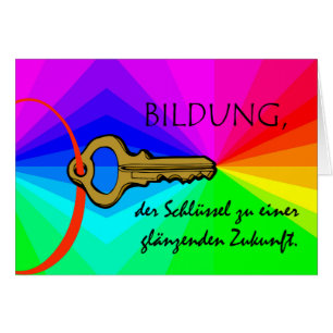 Bildung, Education, Teacher Appreciation, German Cards