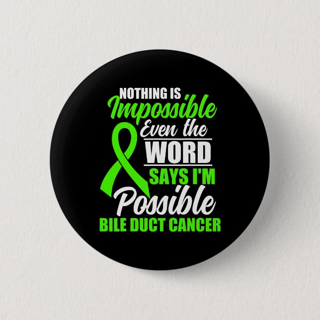 Bile Duct Cancer Awareness 2  Button (Front)